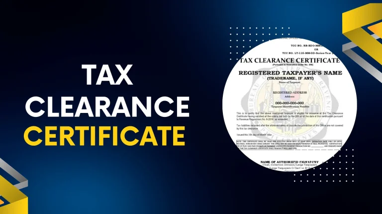 Tax Clearance Certificate graphic